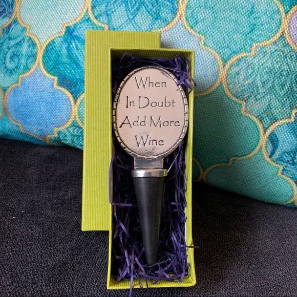 Artisan Made Wine Bottle Stopper NEW - Picture 1 of 8